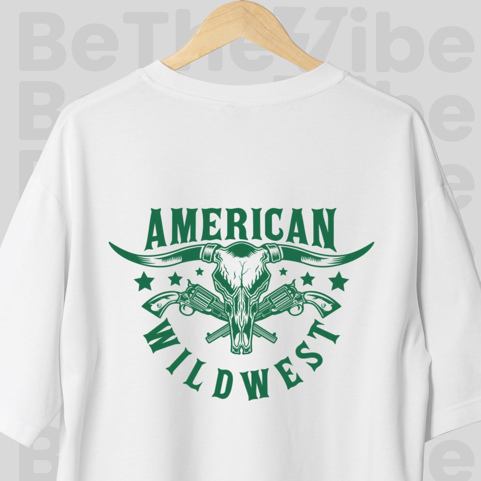 Texas American Wildwest Oversized T-shirt - Image 2