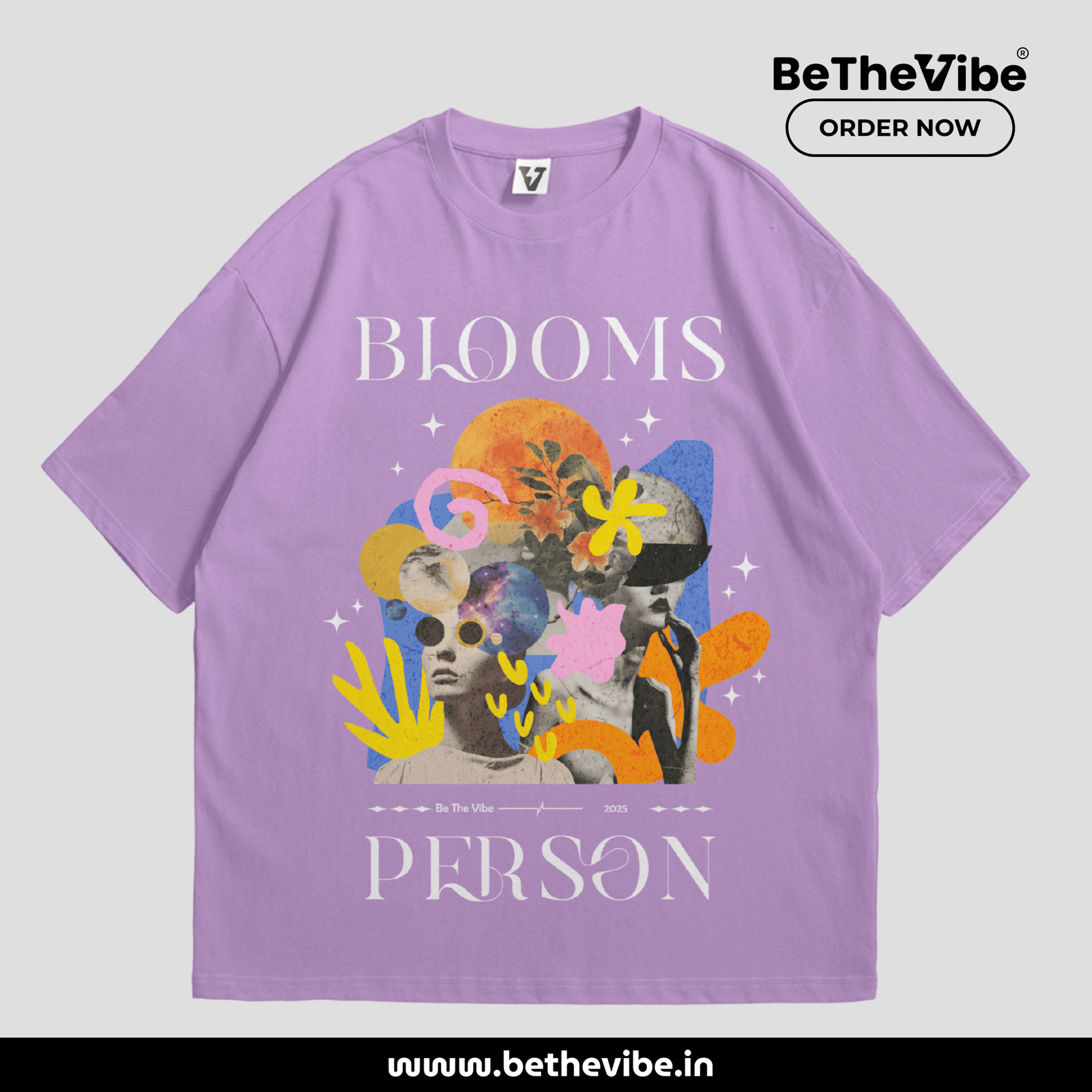 Blooms Person Oversized T-shirt - Image 3